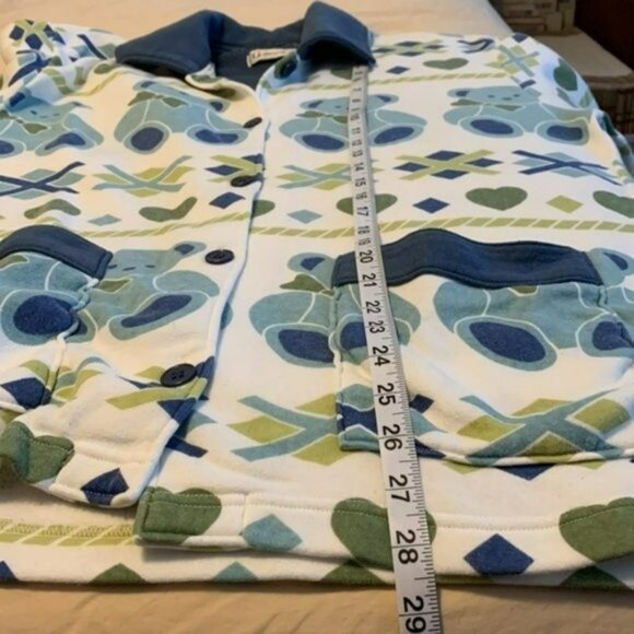 Teddy Bear Cardigan with Pockets, Cotton Blend Fleece, G. Super Edition, Medium - Picture 11 of 11